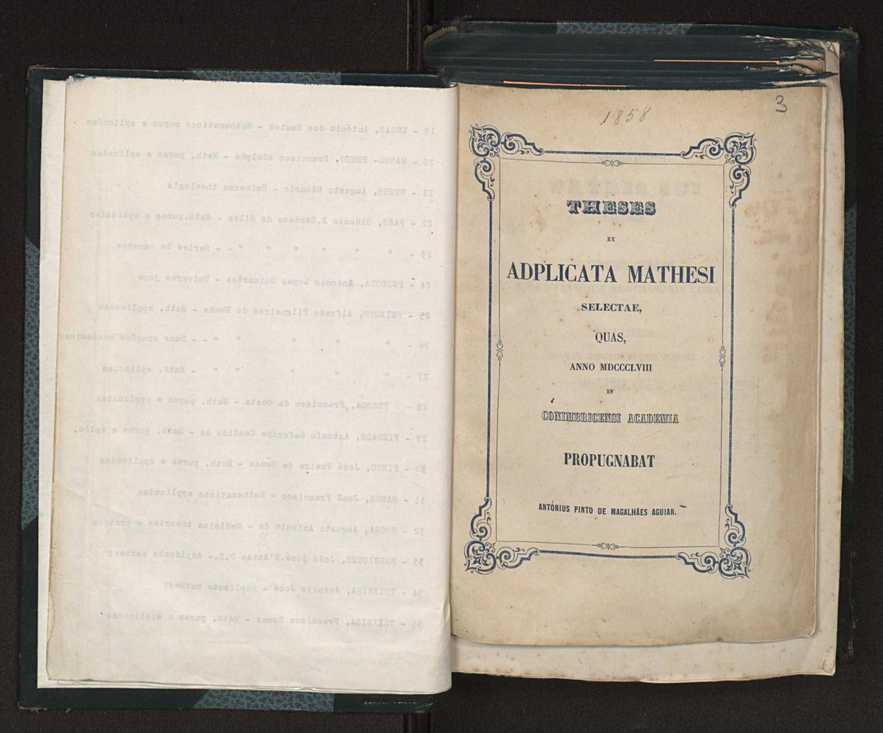 [De vibrationibus chordarum]:Theses ex adplicata mathesi depromptae, quas, praeside clarissimo et sapientisssimo viro, D. D. Francisco de Castro Freire, ... in Conimbricensi Academia propugnabat Mensis Julii die 12 Antonius Pinto de Magalhes Aguiar 1