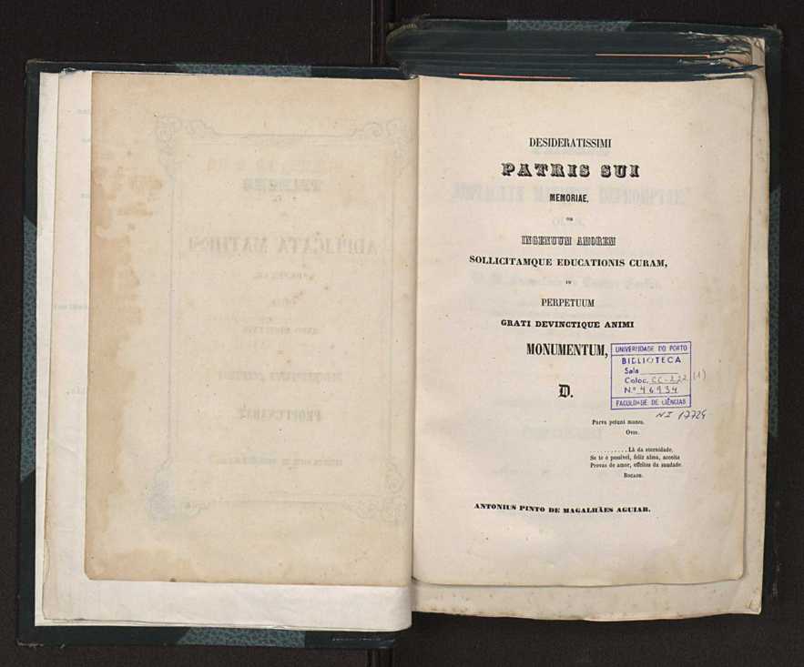 [De vibrationibus chordarum]�:�Theses ex adplicata mathesi depromptae, quas, praeside clarissimo et sapientisssimo viro, D. D. Francisco de Castro Freire, ... in Conimbricensi Academia propugnabat Mensis Julii die 12 Antonius Pinto de Magalh�es Aguiar 2