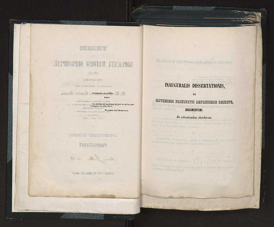 [De vibrationibus chordarum]:Theses ex adplicata mathesi depromptae, quas, praeside clarissimo et sapientisssimo viro, D. D. Francisco de Castro Freire, ... in Conimbricensi Academia propugnabat Mensis Julii die 12 Antonius Pinto de Magalhes Aguiar 4