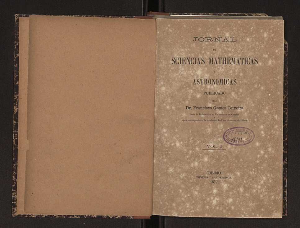 Jornal de sciencias mathematicas e astonomicas. Vol. 1 2