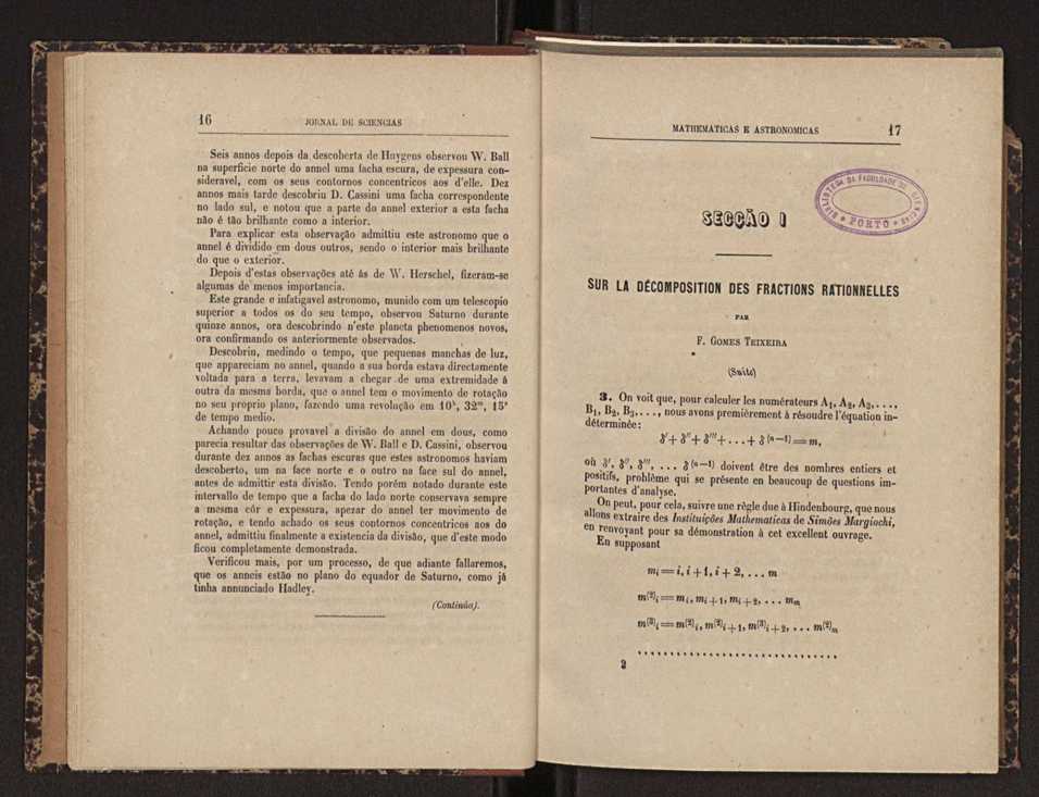 Jornal de sciencias mathematicas e astonomicas. Vol. 1 9
