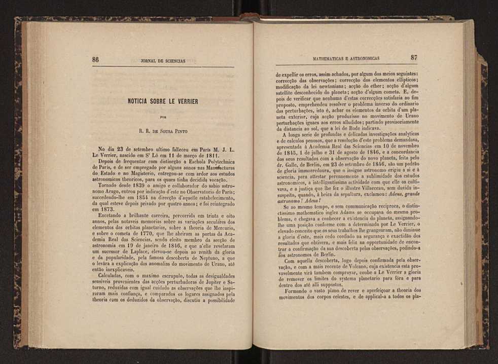 Jornal de sciencias mathematicas e astonomicas. Vol. 1 44