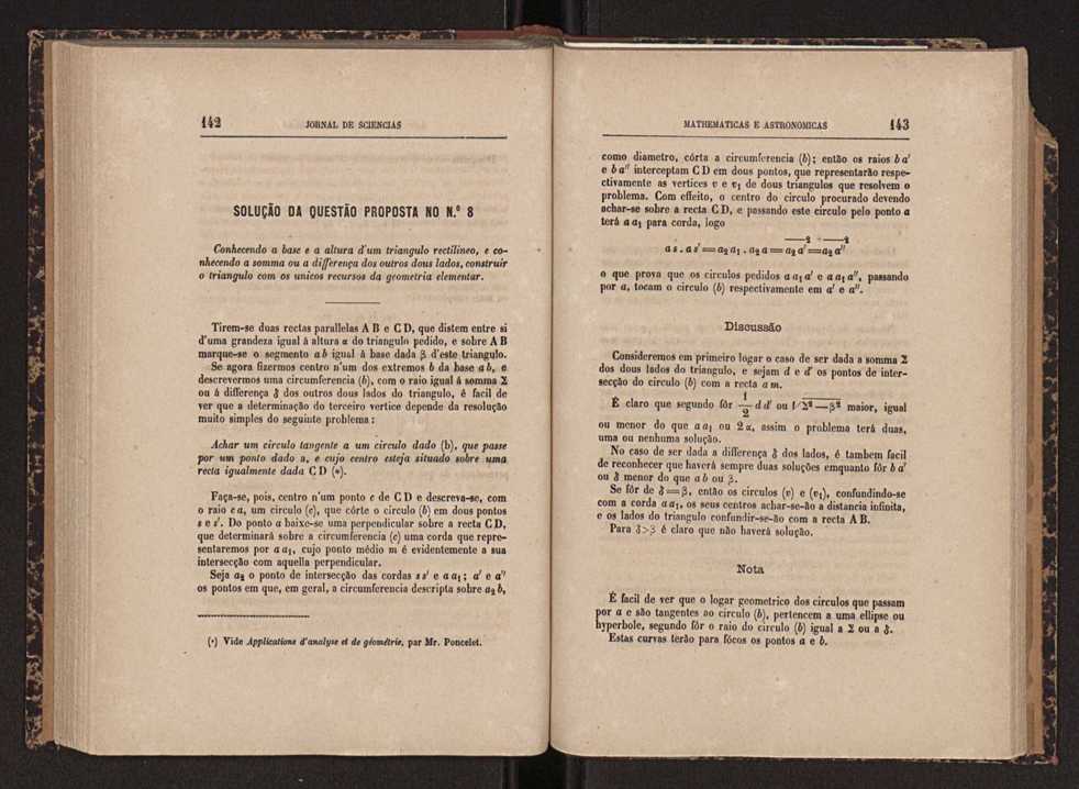 Jornal de sciencias mathematicas e astonomicas. Vol. 1 72