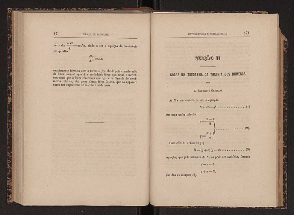 Jornal de sciencias mathematicas e astonomicas. Vol. 1 86