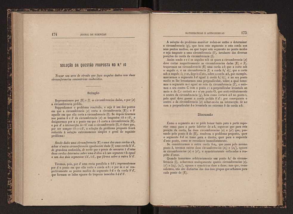 Jornal de sciencias mathematicas e astonomicas. Vol. 1 88