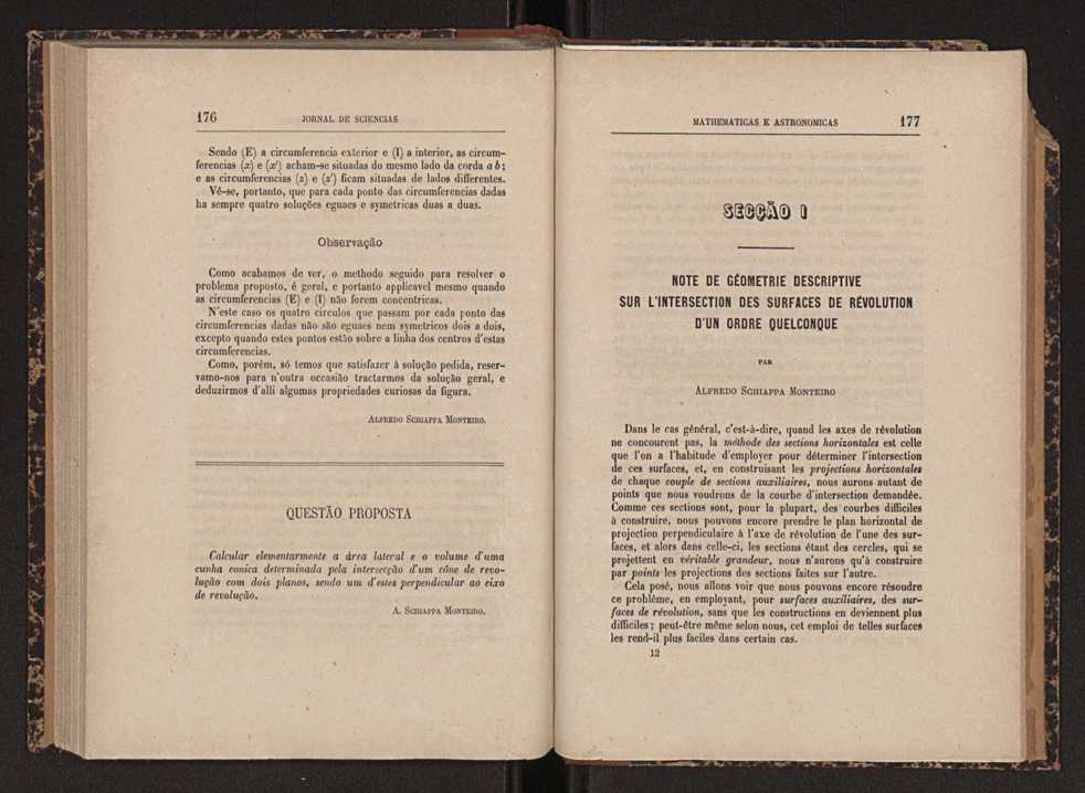 Jornal de sciencias mathematicas e astonomicas. Vol. 1 89