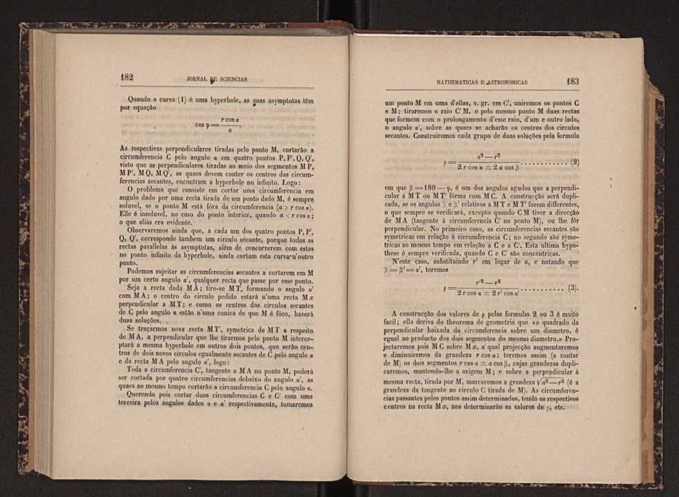 Jornal de sciencias mathematicas e astonomicas. Vol. 1 92