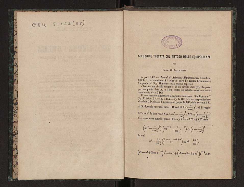 Jornal de sciencias mathematicas e astronomicas. Vol. 2 3
