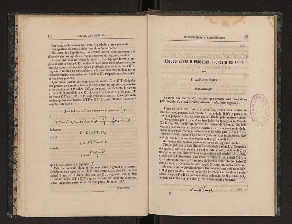Jornal de sciencias mathematicas e astronomicas. Vol. 2 11