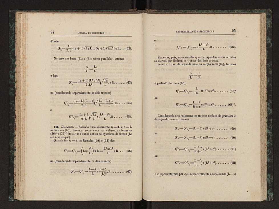 Jornal de sciencias mathematicas e astronomicas. Vol. 2 52