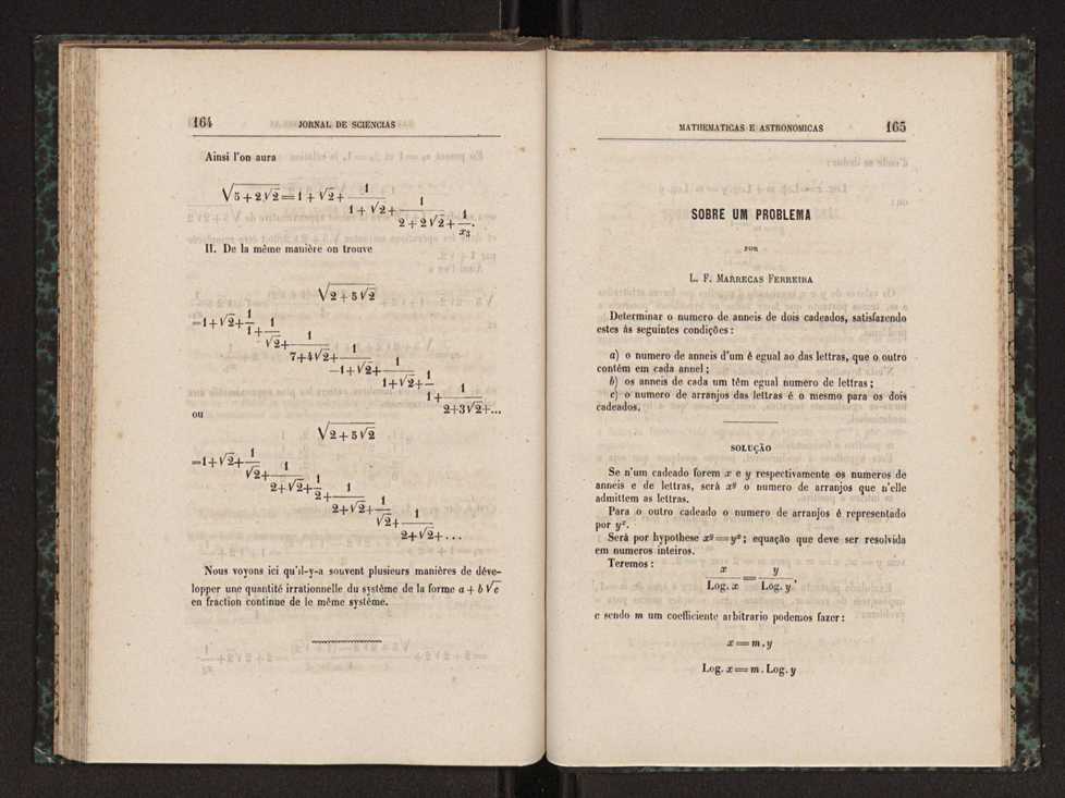 Jornal de sciencias mathematicas e astronomicas. Vol. 2 87