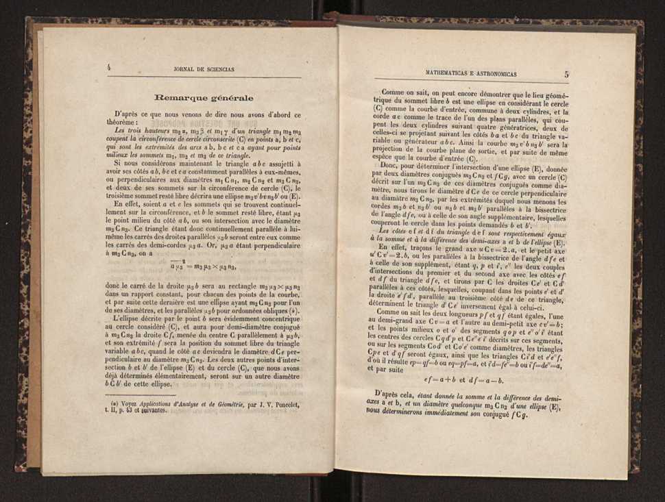 Jornal de sciencias mathematicas e astronomicas. Vol. 3 4