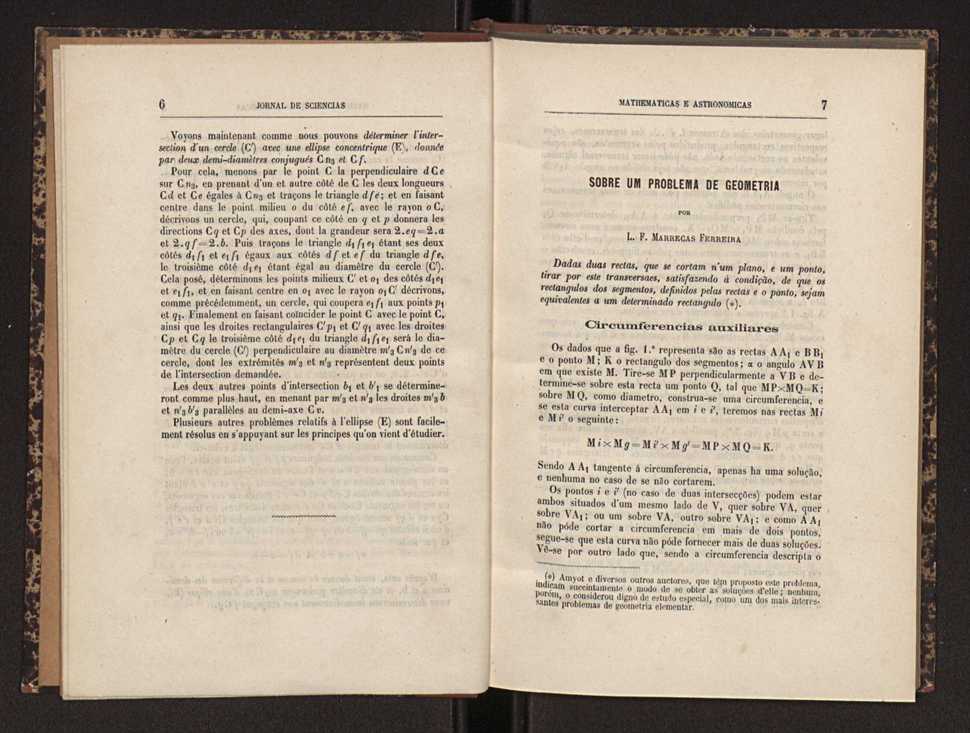 Jornal de sciencias mathematicas e astronomicas. Vol. 3 5