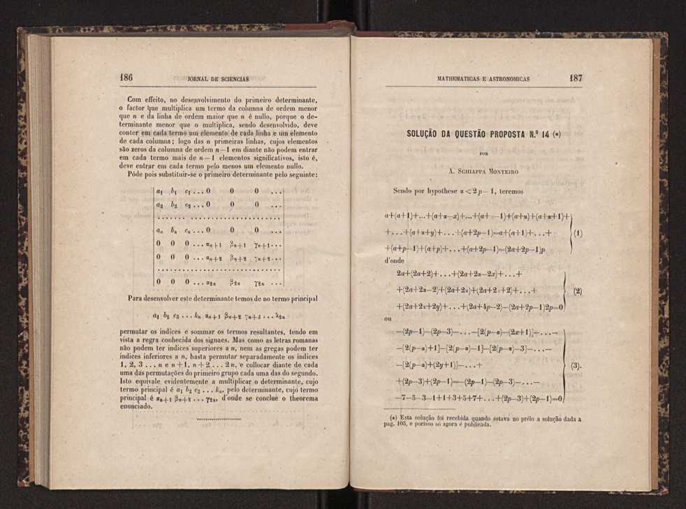 Jornal de sciencias mathematicas e astronomicas. Vol. 3 95