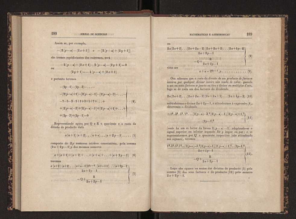 Jornal de sciencias mathematicas e astronomicas. Vol. 3 96