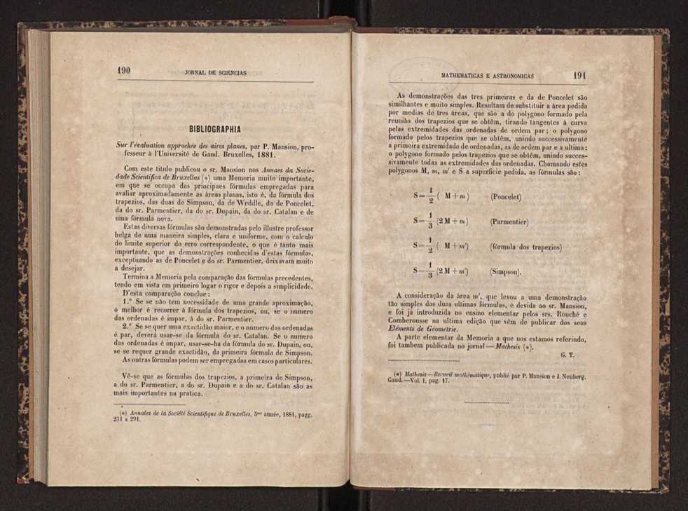 Jornal de sciencias mathematicas e astronomicas. Vol. 3 97