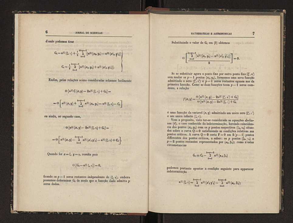 Jornal de sciencias mathematicas e astronomicas. Vol. 5 5