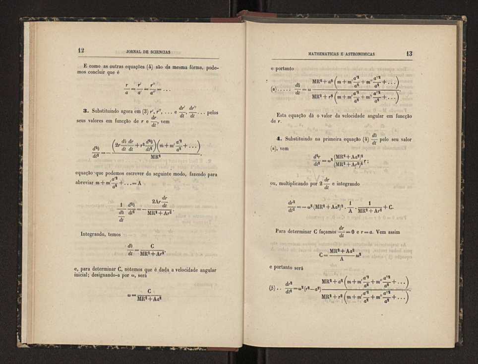 Jornal de sciencias mathematicas e astronomicas. Vol. 5 8