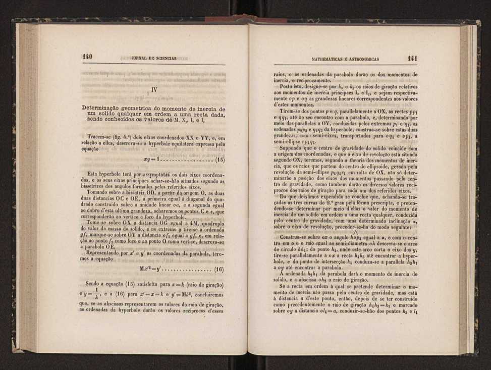 Jornal de sciencias mathematicas e astronomicas. Vol. 5 72