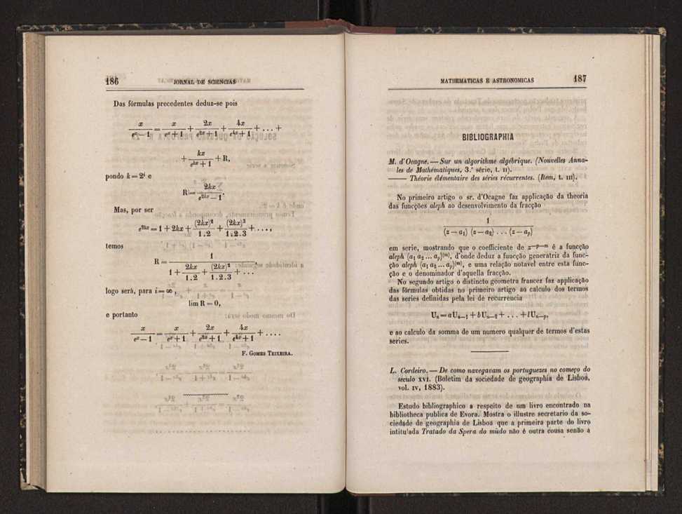 Jornal de sciencias mathematicas e astronomicas. Vol. 5 95