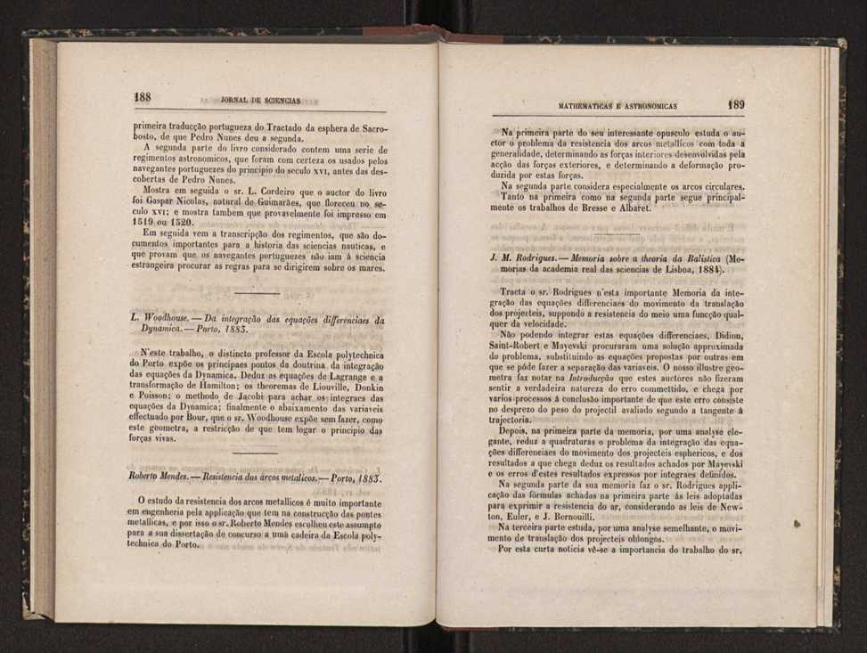 Jornal de sciencias mathematicas e astronomicas. Vol. 5 96