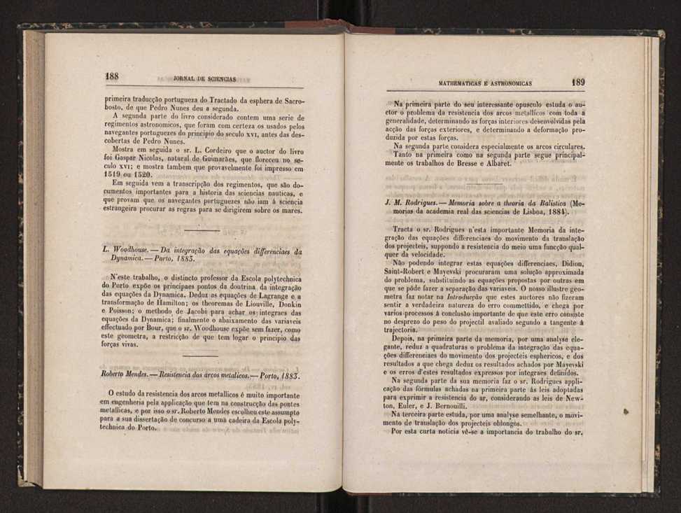 Jornal de sciencias mathematicas e astronomicas. Vol. 5 96