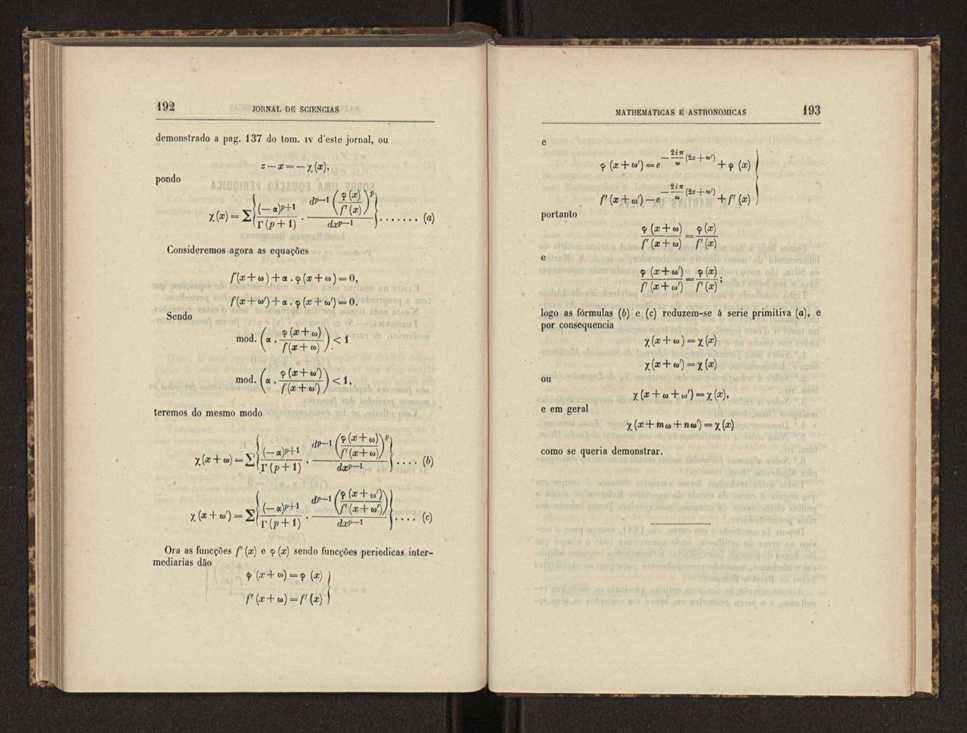 Jornal de sciencias mathematicas e astronomicas. Vol. 6 100