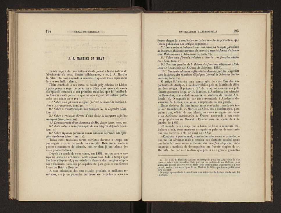 Jornal de sciencias mathematicas e astronomicas. Vol. 6 101