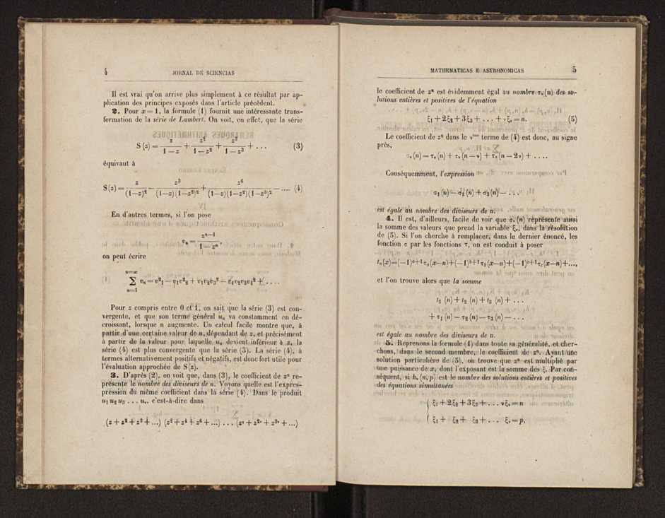 Jornal de sciencias mathematicas e astronomicas. Vol. 7 4