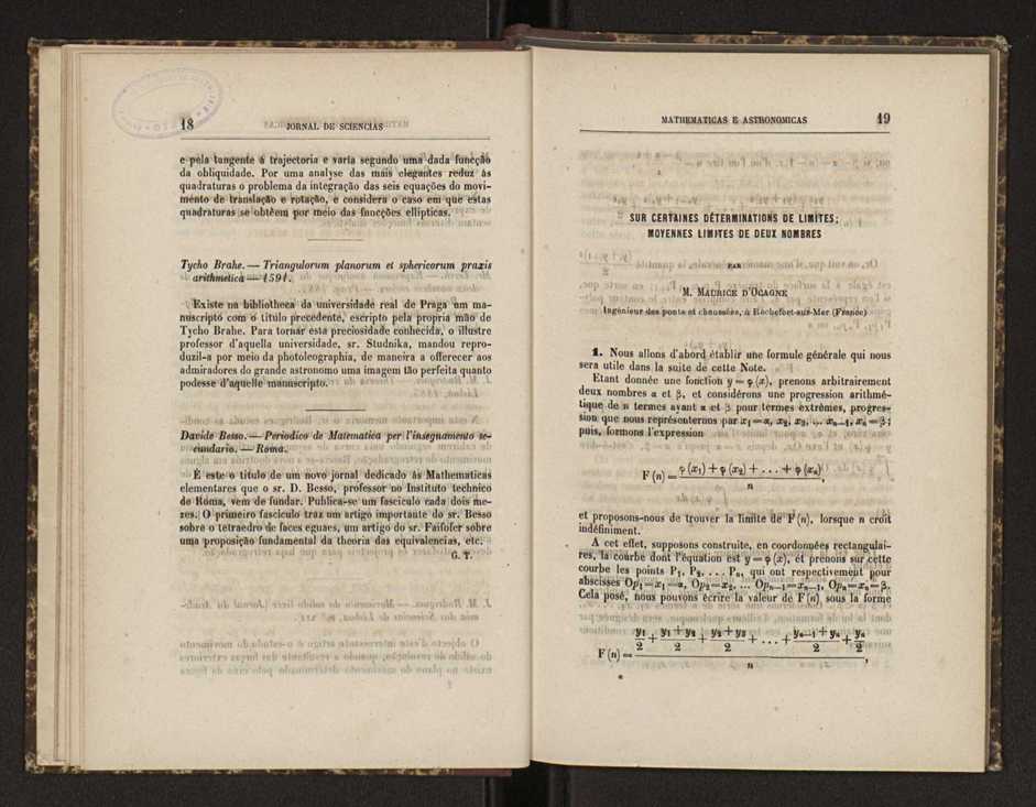 Jornal de sciencias mathematicas e astronomicas. Vol. 7 11