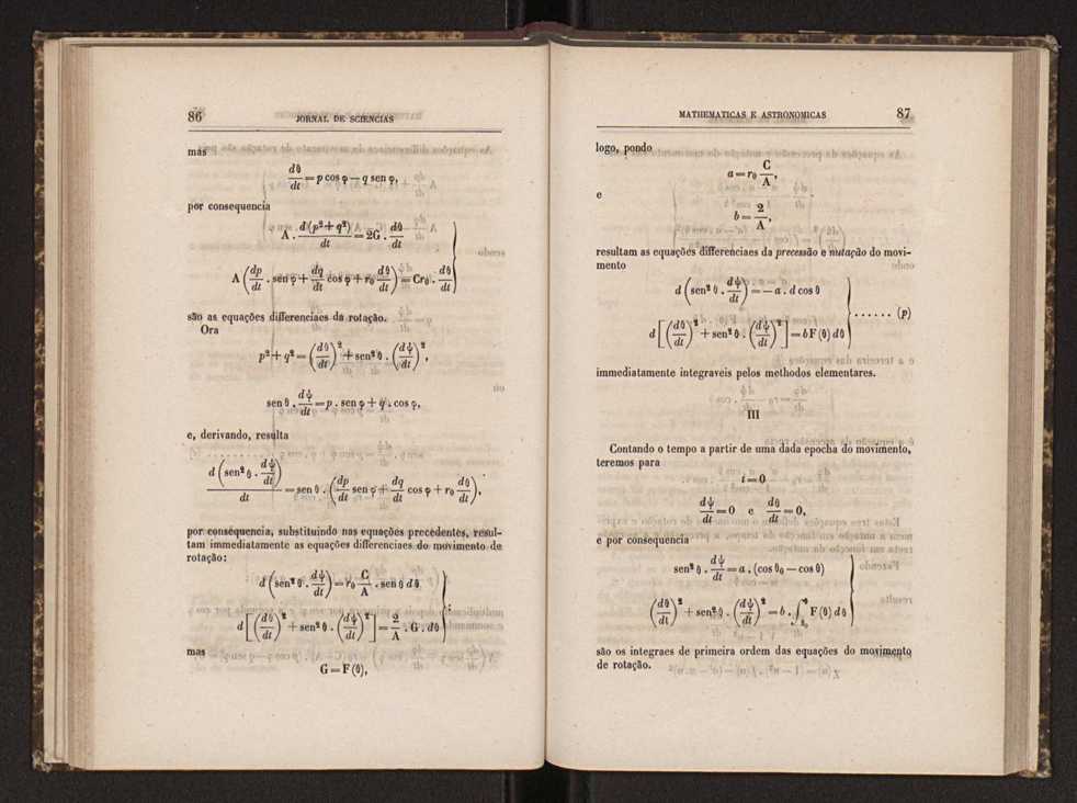 Jornal de sciencias mathematicas e astronomicas. Vol. 7 45