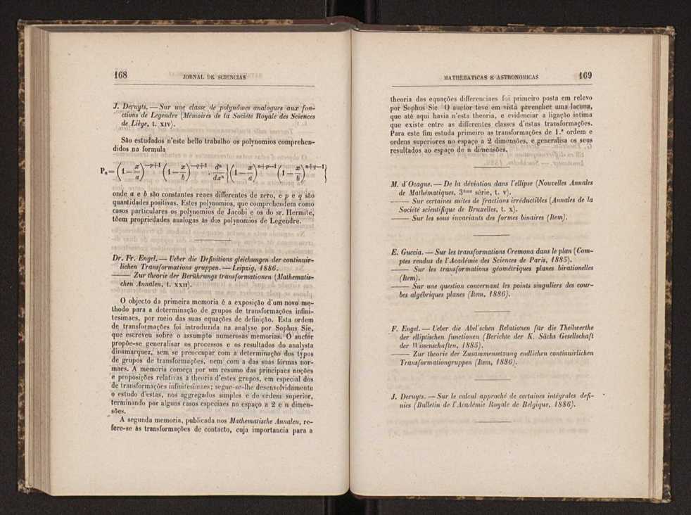 Jornal de sciencias mathematicas e astronomicas. Vol. 7 86