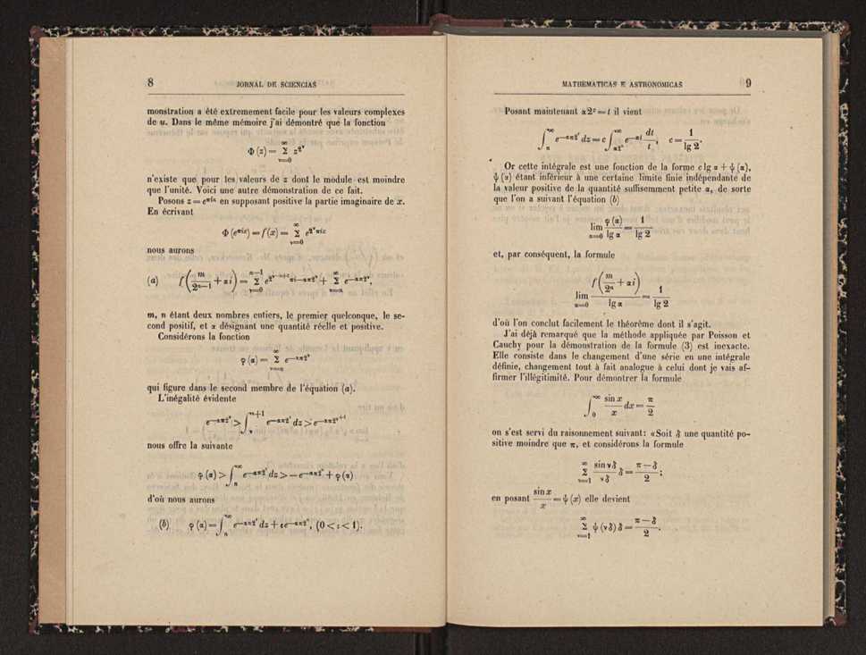 Jornal de sciencias mathematicas e astronomicas. Vol. 8 6