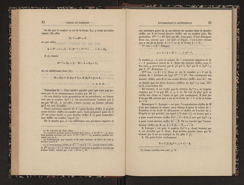 Jornal de sciencias mathematicas e astronomicas. Vol. 8 8