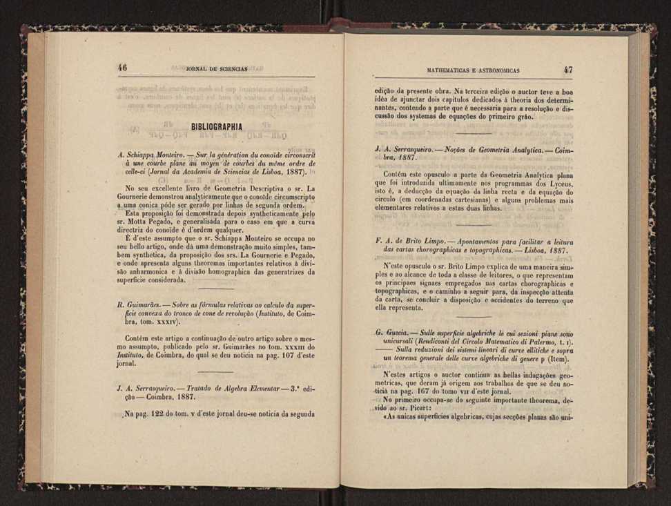 Jornal de sciencias mathematicas e astronomicas. Vol. 8 25