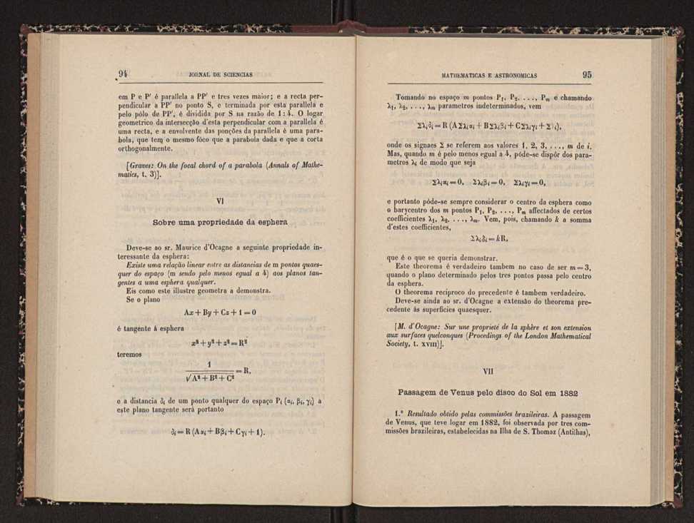 Jornal de sciencias mathematicas e astronomicas. Vol. 8 49