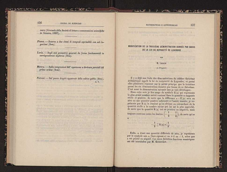 Jornal de sciencias mathematicas e astronomicas. Vol. 8 70