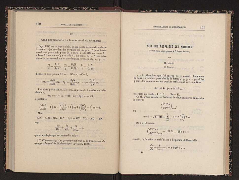 Jornal de sciencias mathematicas e astronomicas. Vol. 8 82