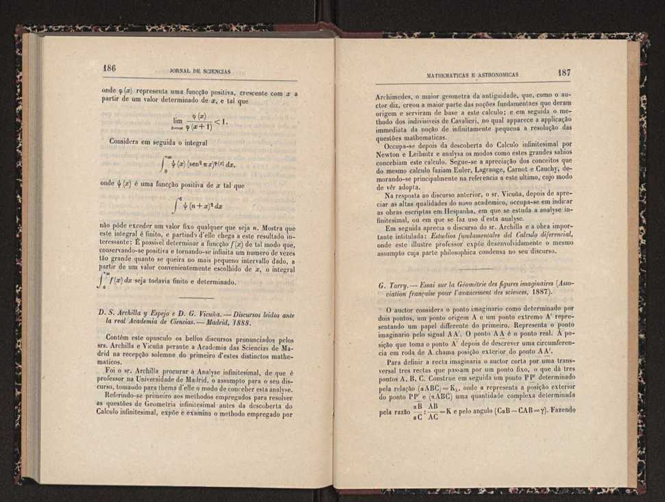 Jornal de sciencias mathematicas e astronomicas. Vol. 8 95
