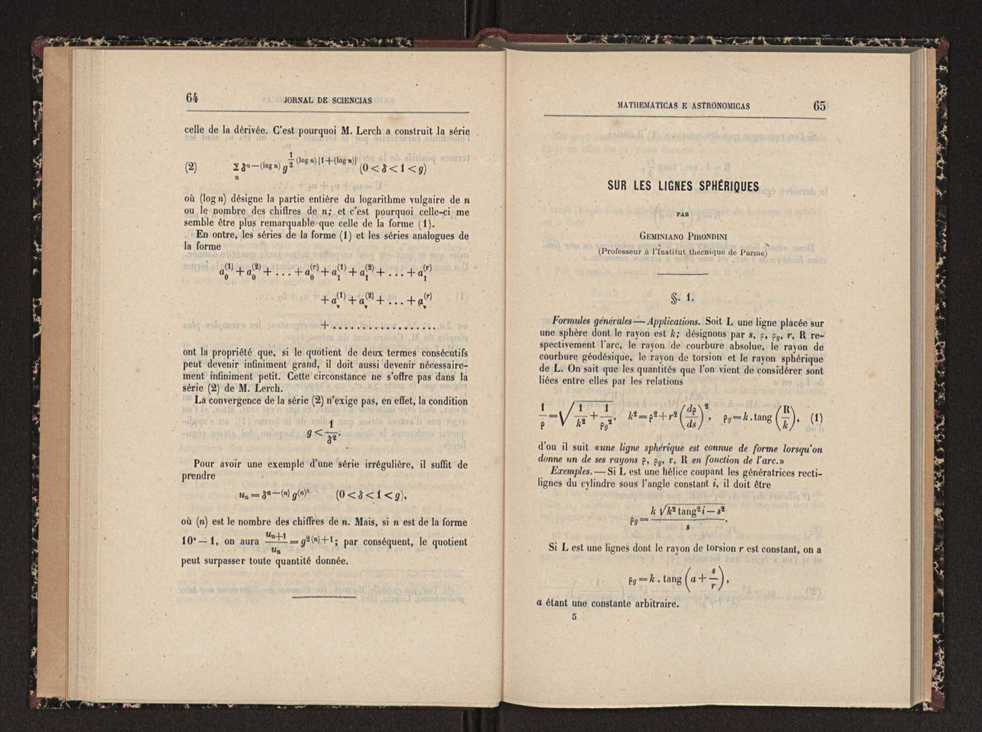 Jornal de sciencias mathematicas e astronomicas. Vol. 9 33