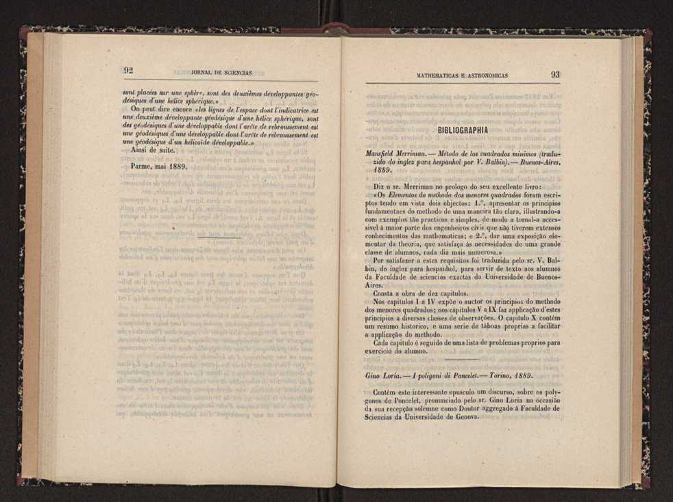 Jornal de sciencias mathematicas e astronomicas. Vol. 9 47