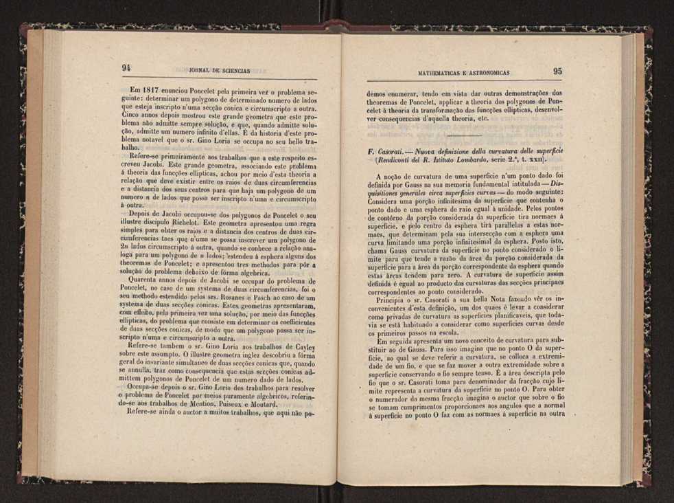Jornal de sciencias mathematicas e astronomicas. Vol. 9 48