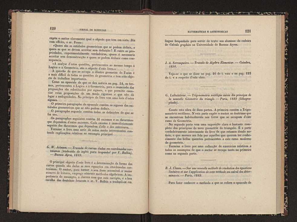 Jornal de sciencias mathematicas e astronomicas. Vol. 9 61
