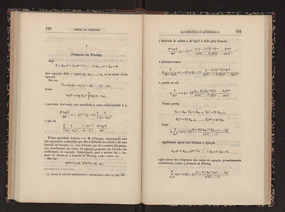 Jornal de sciencias mathematicas e astronomicas. Vol. 9 70