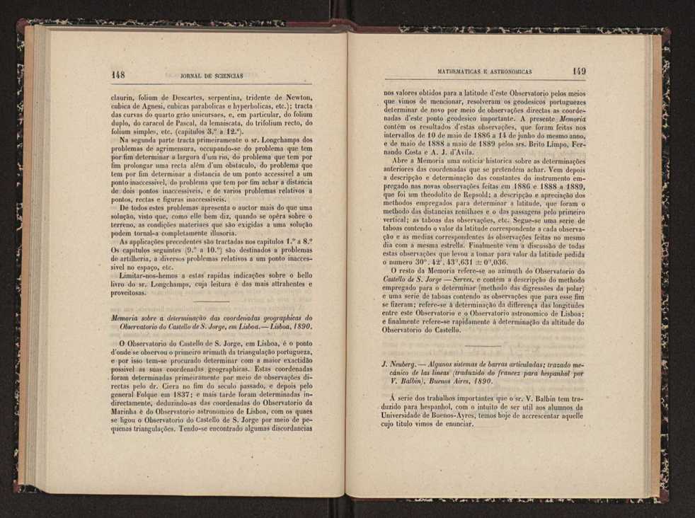 Jornal de sciencias mathematicas e astronomicas. Vol. 9 75