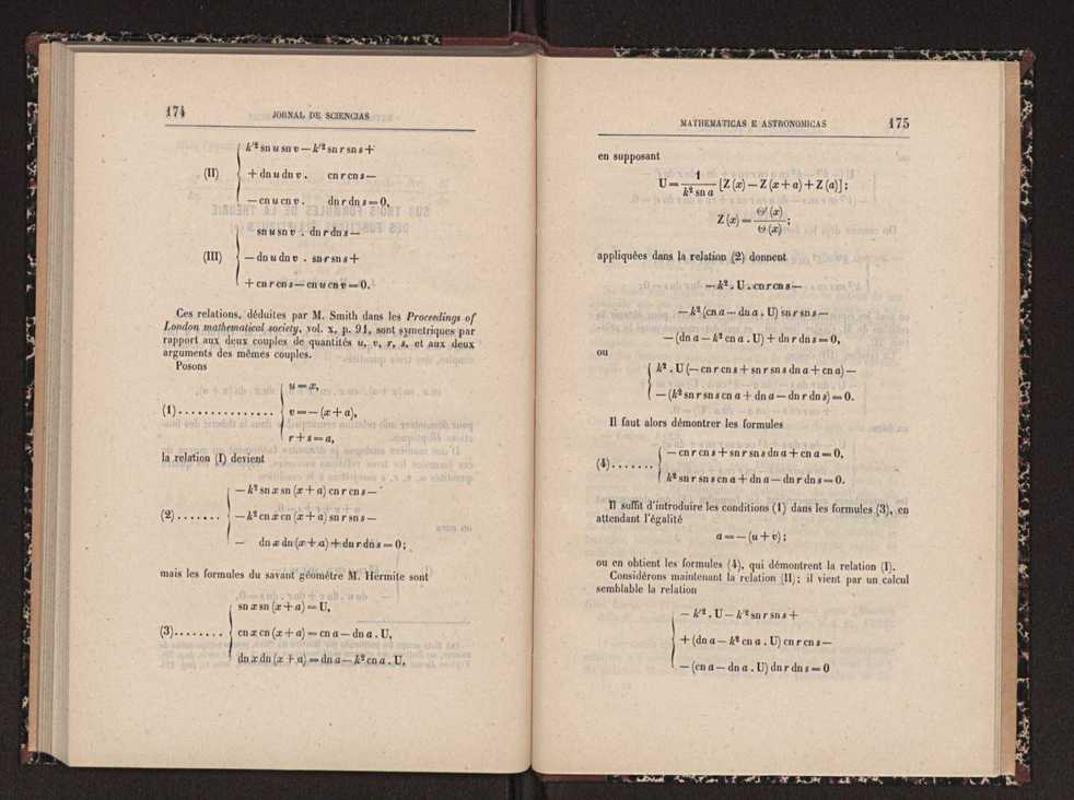 Jornal de sciencias mathematicas e astronomicas. Vol. 9 88