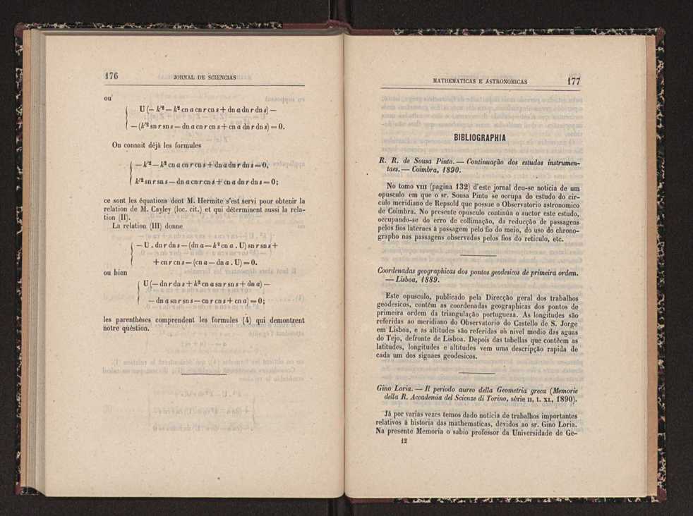 Jornal de sciencias mathematicas e astronomicas. Vol. 9 89