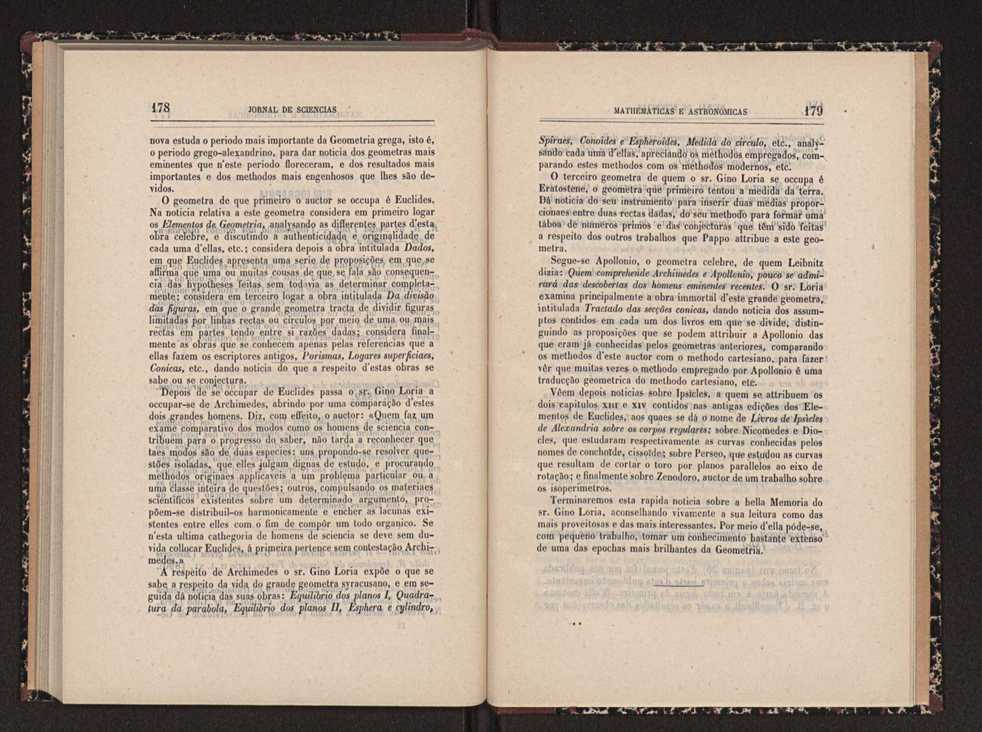 Jornal de sciencias mathematicas e astronomicas. Vol. 9 90