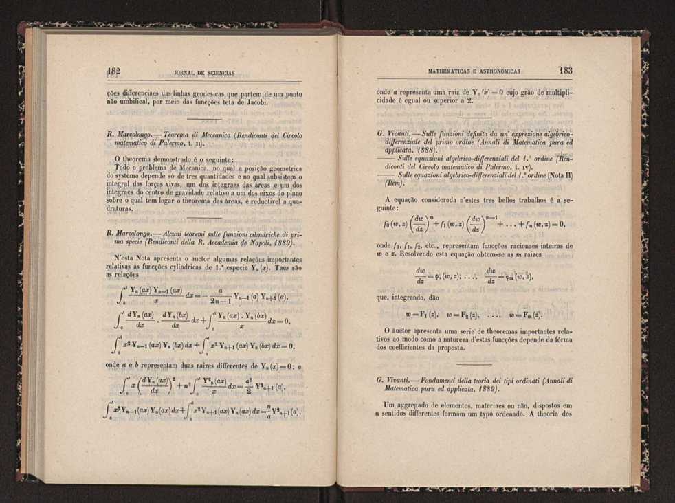 Jornal de sciencias mathematicas e astronomicas. Vol. 9 92
