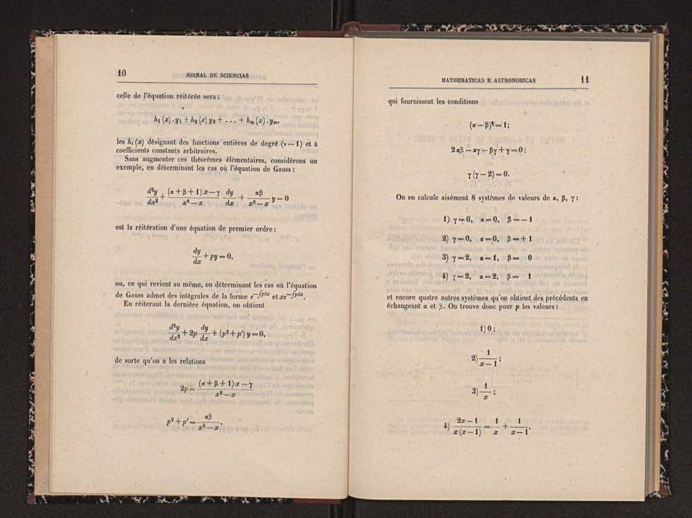 Jornal de sciencias mathematicas e astronomicas. Vol. 10 7